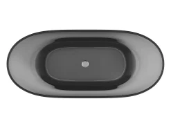 Banheira clássica 292 L, 160 x 72 x 56 cm, cinza, resina - SPAVO