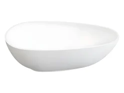 Banheira clássica assimétrica branca - 268 L - 172 x 83 x 53 cm - Solid surface - FENICE