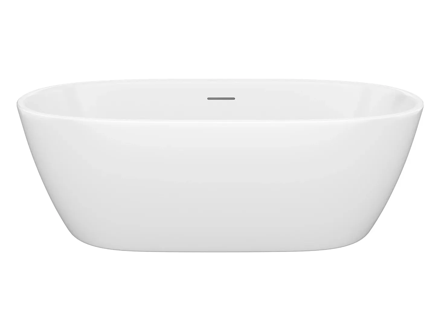 Banheira clássica branca 250 L acrílico 170 x 76 x 58 cm - YAMISA