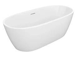 Banheira clássica branca 250 L acrílico 170 x 76 x 58 cm - YAMISA