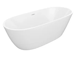 Banheira clássica branca 217 L acrílico 180 x 75 x 57 cm - SAROFA