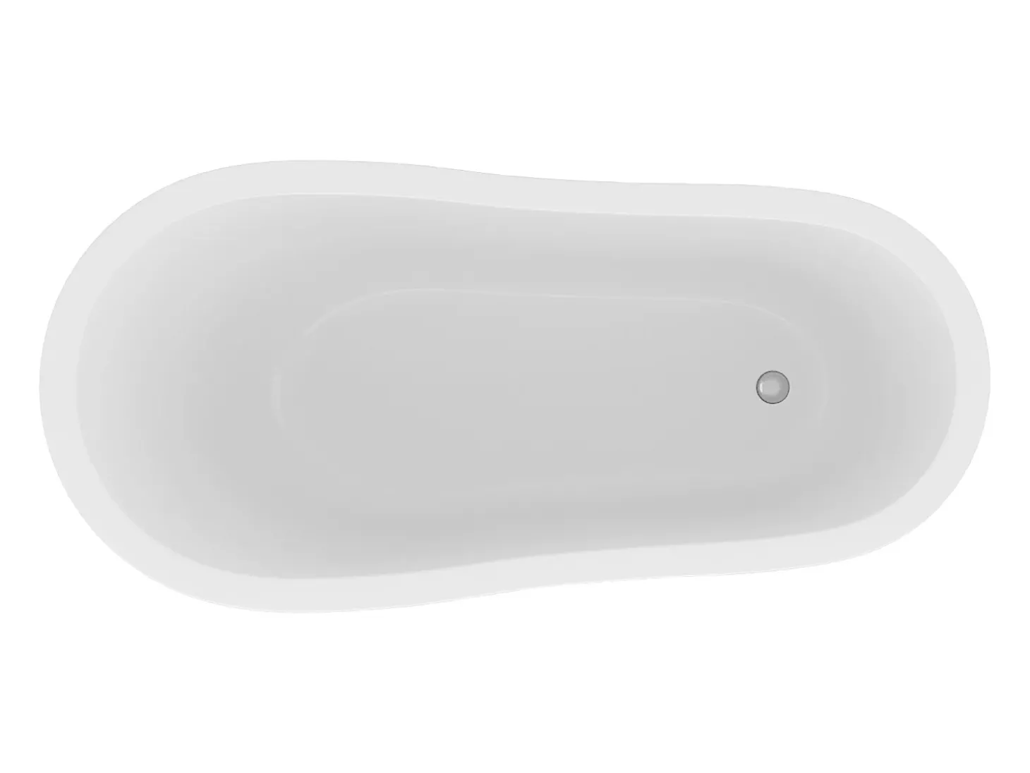 Banheira clássica com pés de leão brancos, 200 L, 145 x 74 x 77 cm, azul - NISOS II
