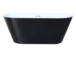 Banheira clássica design preto, acrílico, 150 x 70 x 58cm, TWIGGY