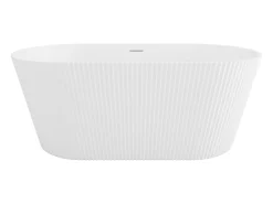 Banheira clássica estriada 255 l, 149x73x58 cm branco fosco acrílico - COBIANA