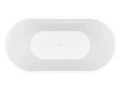 Banheira clássica estriada acrílico branco fosco 230 l, 150 x 75 x 58 cm ALIENA