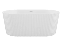 Banheira clássica estriada acrílico branco fosco 220 l, 150 x 75 x 58 cm ALIENA