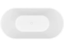 Banheira clássica estriada acrílico branco fosco 220 l, 150 x 75 x 58 cm ALIENA