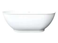 Banheira clássica oval - 240 L - 170 x 75 x 60 cm - Branca - Acrílico - MOBULA