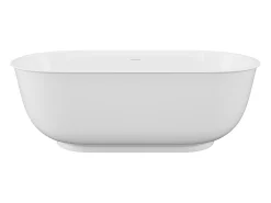 Banheira clássica oval 257 L, 170 x 80 x 60 cm, acrílico branco fosco - BOGLIETA