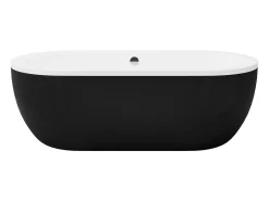 Banheira clássica oval preta de 234 L, 173 x 78 x 57 cm, NEPTUNA