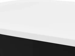 Banheira clássica oval preta de 234 L, 173 x 78 x 57 cm, NEPTUNA