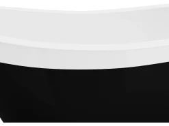 Banheira clássica oval retro - 200 L - 145 x 74 x 77 cm - Pés pata de leão prateados - NISOS
