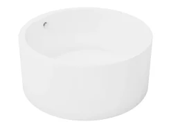 Banheira clássica redonda branca de 165 L, 130 x 130 x 58 cm - LAGUNO