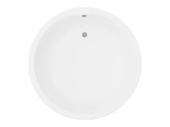 Banheira clássica redonda branca de 165 L, 130 x 130 x 58 cm - LAGUNO