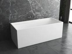 Banheira clássica retangular - 232 L - 150 x 75 x 60 cm - Branca - Acrílico - ASPIUS