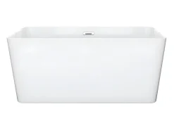 Banheira clássica retangular - 197 L - 130 x 70 x 55 cm - Branca - Acrílico - SPICARA