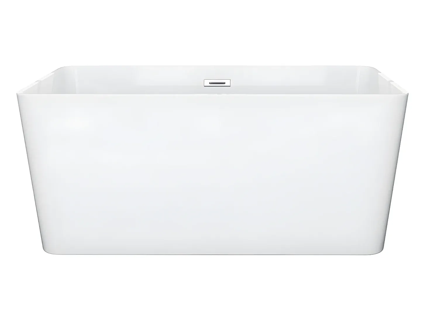 Banheira clássica retangular - 197 L - 130 x 70 x 55 cm - Branca - Acrílico - SPICARA