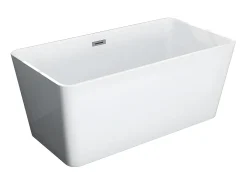 Banheira clássica retangular - 197 L - 130 x 70 x 55 cm - Branca - Acrílico - SPICARA