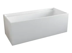 Banheira clássica retangular - 280 L - 170 x 75 x 60 cm - Branca - Acrílico - ASPIUS