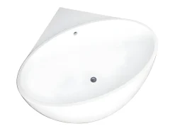 Banheira de canto - 197 L - 127 x 127 x 58 cm - Branco - Acrílico - GOURAMI