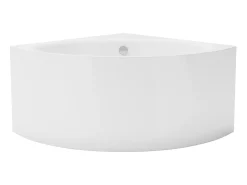 Banheira de canto branca em acrílico de 198 L, 120 x 120 x 63 cm COBITIS