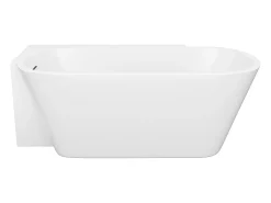 Banheira de canto branca 225 L acrílico 160 x 78 x 58 cm canto esquerdo - RIVASO