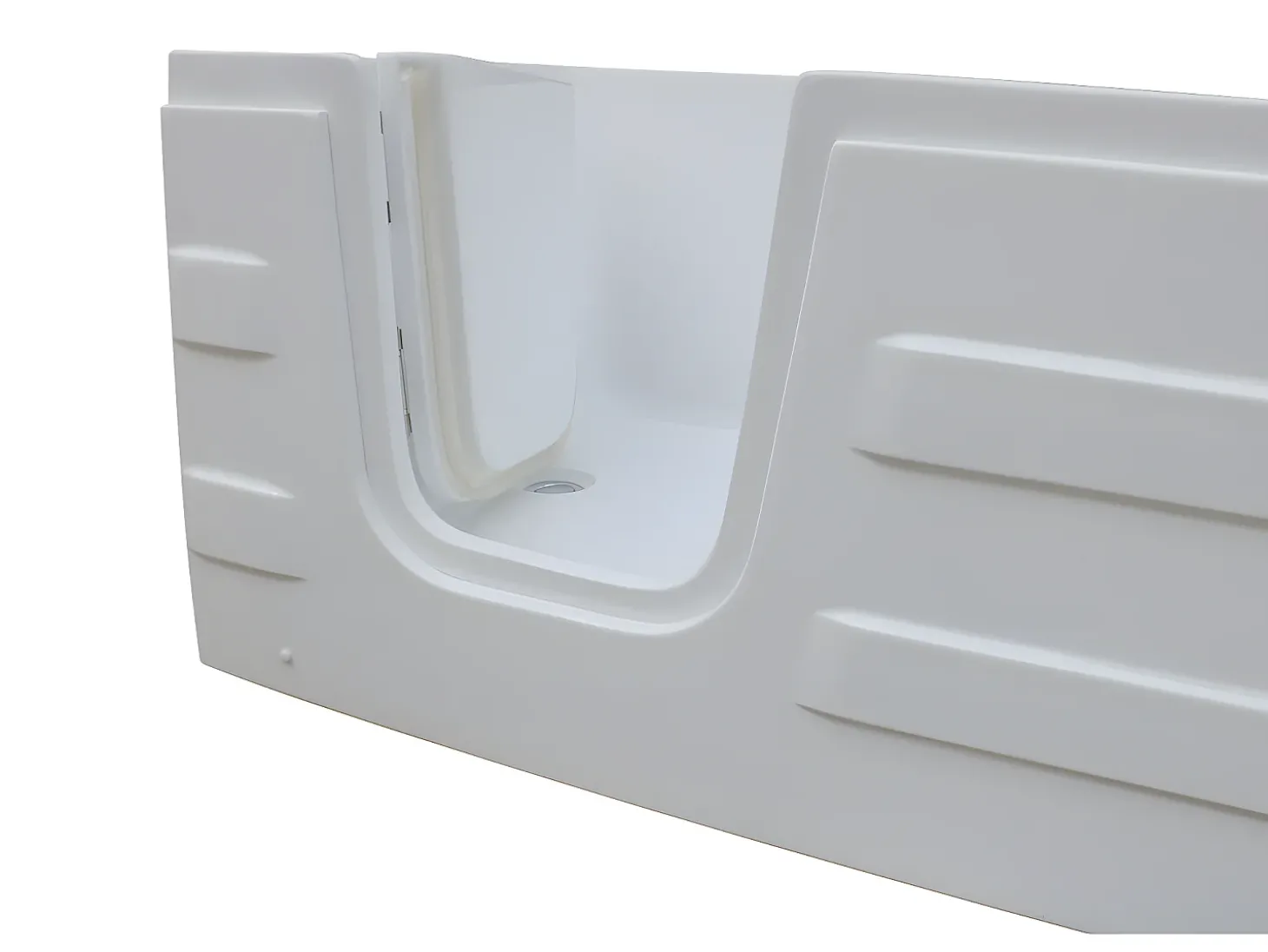 Banheira de canto com porta SERVEE - 235 L - 170*76*61 cm - Canto esquerdo - Sifão incluído