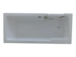 Banheira de canto com porta SERVEE - 235 L - 170*76*61 cm - Canto esquerdo - Sifão incluído