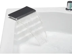 Banheira de canto de hidromassagem com sistema de cascata AGLENA - 2 lugares - 350 L - 150*150*60 cm