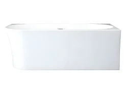 Banheira de canto direito 228 L, 170 x 75 x 59 cm, acrílico branco - PONTICOLA