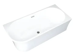 Banheira de canto direito 228 L, 170 x 75 x 59 cm, acrílico branco - PONTICOLA