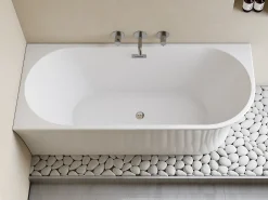 Banheira de canto esquerdo - 201 L - 150 x 75 x 59 cm - Branco - Acrílico - PONTICOLA