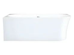 Banheira de canto esquerdo 228 L, 170 x 75 x 59 cm, acrílico branco - PONTICOLA