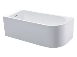 Banheira de chuveiro com painel de banheira de correr 240 L canto esquerdo ANIKA