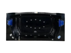 Banheira de hidromassagem preta 180 X 90 cm vidro frontal 14 jatos - Cherry