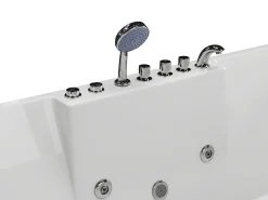 Banheira de hidromassagem - 2 lugares - 515 L - 182 x 122 x 62 cm - Ângulo esquerdo - THALASSA