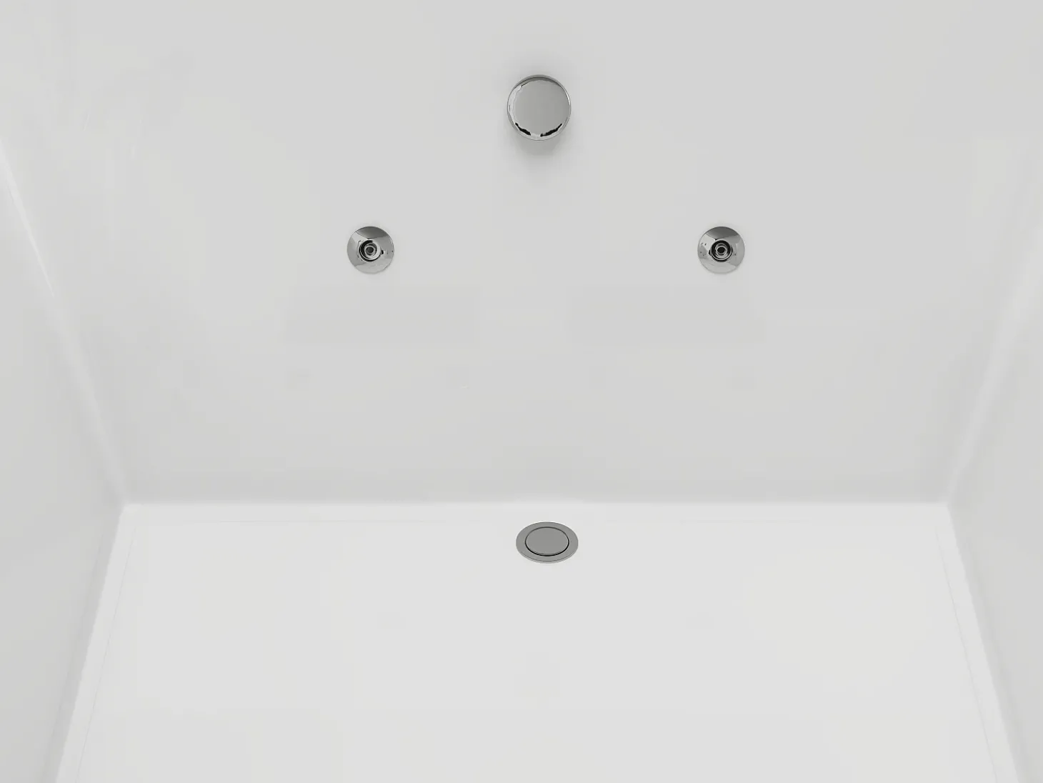 Banheira de hidromassagem - 2 lugares - 515 L - 182 x 122 x 62 cm - Ângulo esquerdo - THALASSA
