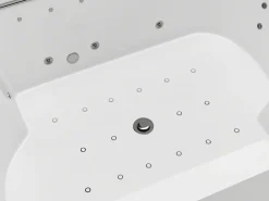 Banheira de hidromassagem branca - 2 lugares - 450 L - 185 x 120 x 65 cm - DEFORIA