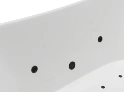 Banheira de hidromassagem assimétrica branca - 190 L - 180 x 80 x 74 cm - BOLAZA