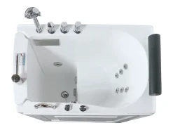 Banheira de hidromassagem com porta, 1 lugar, 220 L, 101,5 x 69 x 99 cm - BARUVA