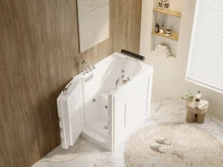 Banheira de hidromassagem com porta, 1 lugar, 220 L, 101,5 x 69 x 99 cm - BARUVA