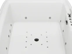 Banheira de hidromassagem branca - 2 lugares - 390 L - 180 x 120 x 60 cm - VOLUTA