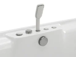 Banheira de hidromassagem branca - 2 lugares - 390 L - 180 x 120 x 60 cm - VOLUTA