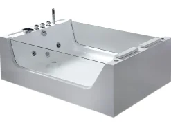 Banheira de hidromassagem 170 X 120 cm 8 jatos com vidro panorâmico - Gemma