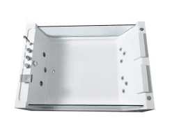 Banheira de hidromassagem 170 X 120 cm 8 jatos com vidro panorâmico - Gemma
