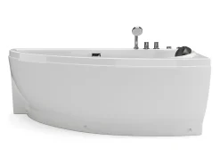 Banheira de hidromassagem branca, 1 lugar, C160 x A63 x L75 cm, canto direito, TABANA