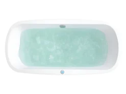 Banheira de hidromassagem com LEDs SIRGAO-1 lugar-155L-75x150cm-Preta