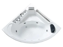 Banheira de hidromassagem branca 135 X 135 cm 6 jatos - Sage
