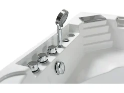 Banheira de hidromassagem branca 135 X 135 cm 6 jatos - Sage