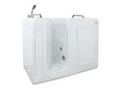 Banheira de hidromassagem com porta, 1 lugar, 355 L, 134,5 x 67,3 x 106 cm - BURAM